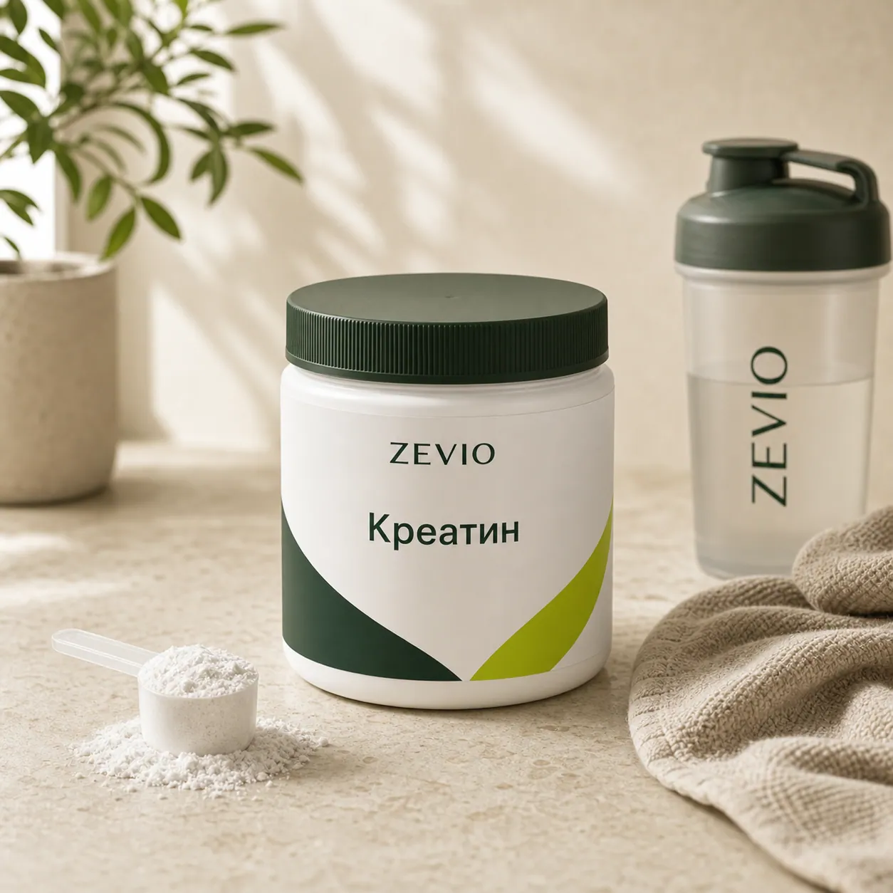 Креатин моногидрат: как принимать в рутине Zevio