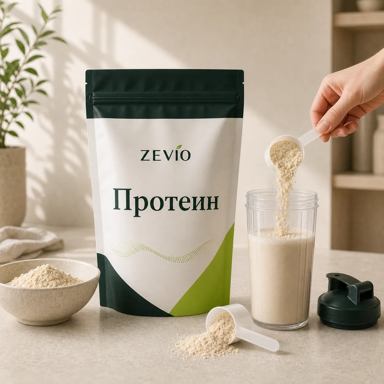 Протеин: как принимать в рутине Zevio